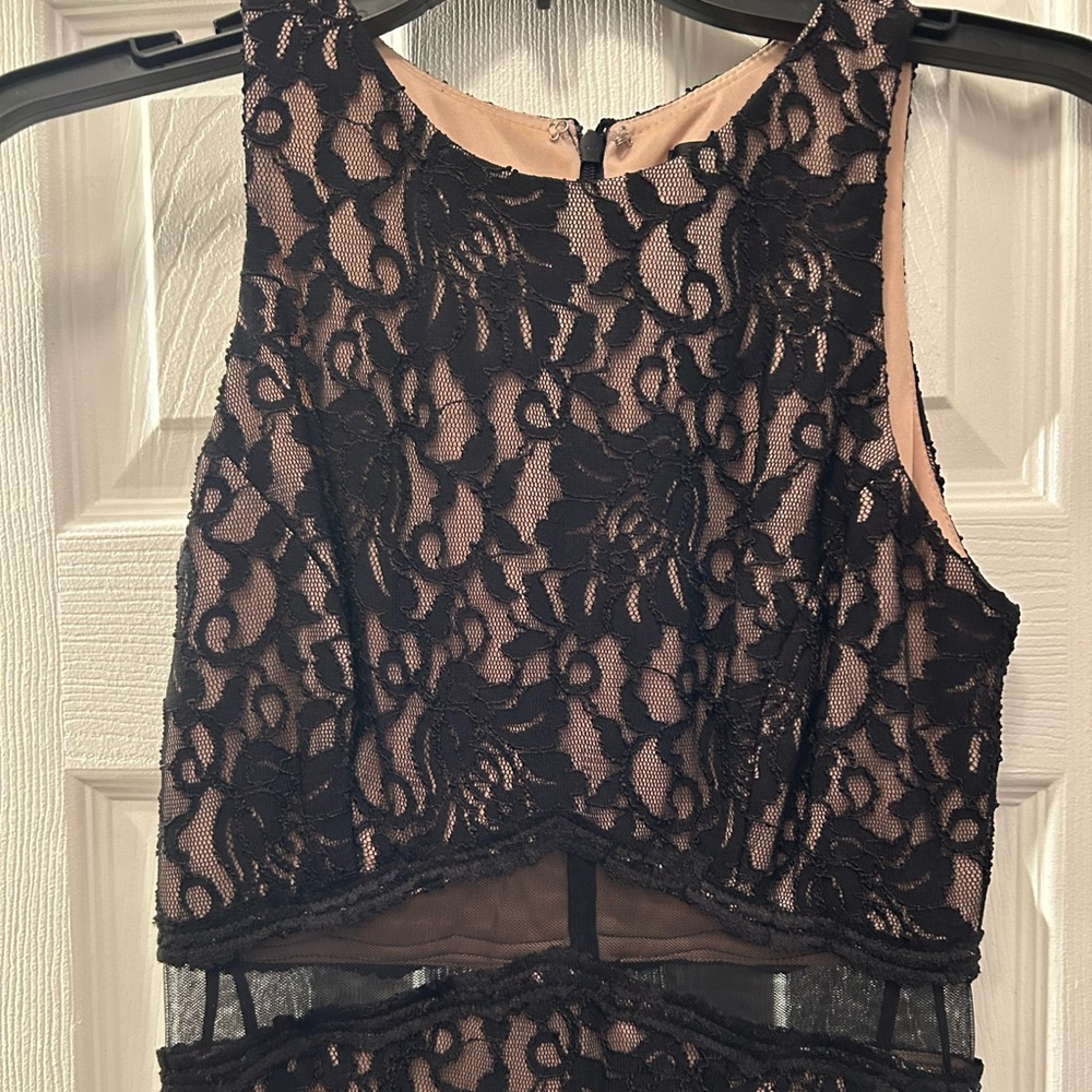 Black lace dress